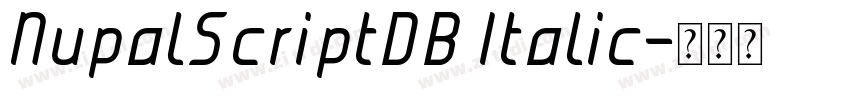NupalScriptDB Italic字体转换